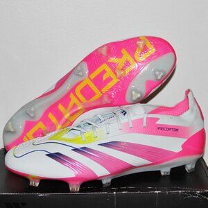 Adidas Predator Elite FG Soccer Cleats Men 10 Pink Blue Stellar Icon Pack